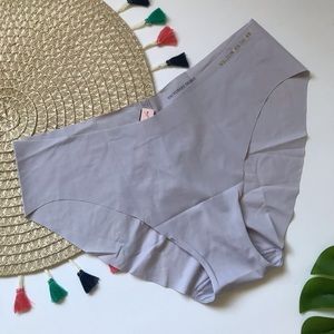 Victoria’s Secret PINK No Show Bikini Panty Feather Blue XL NEW